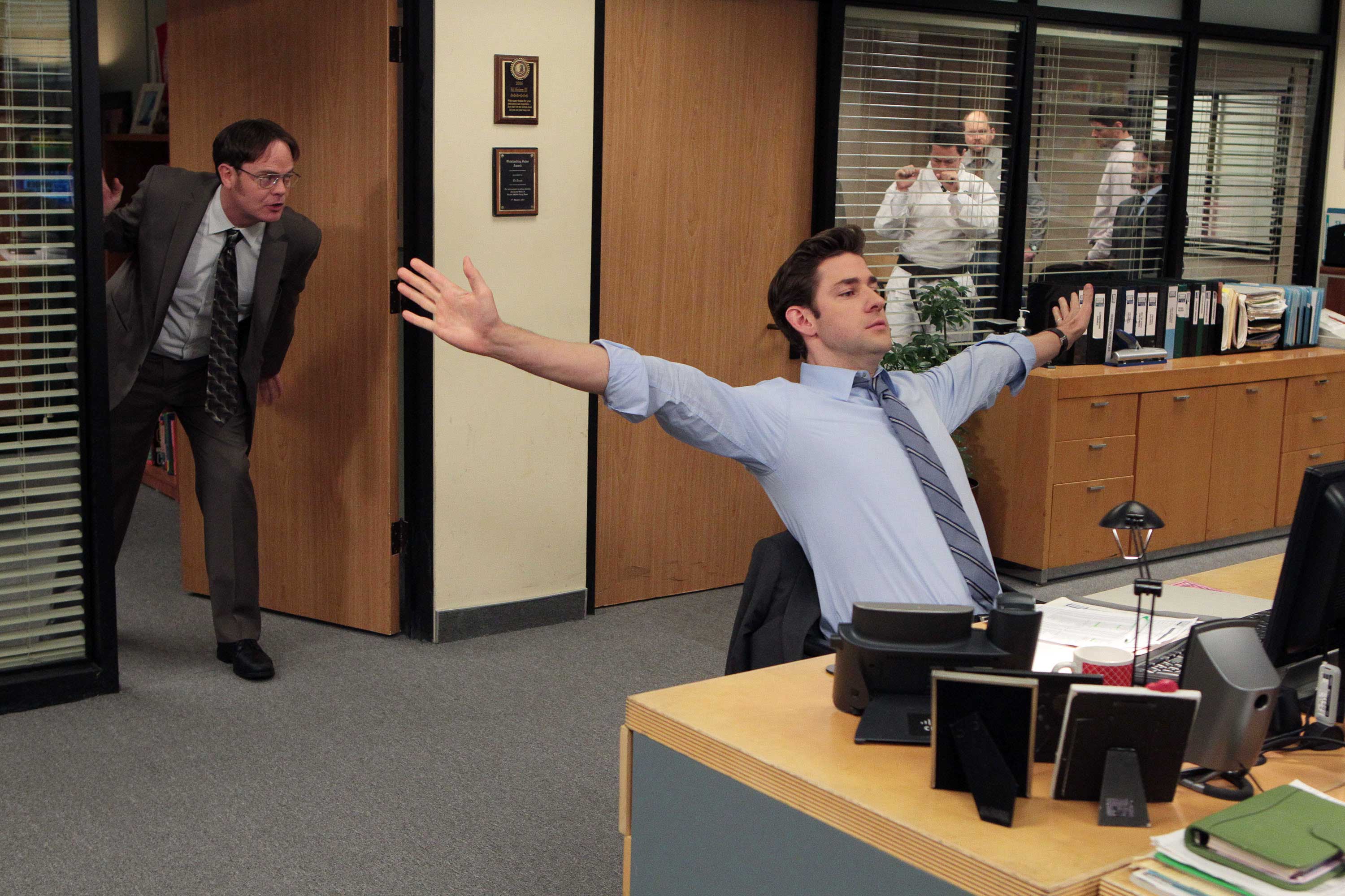Rainn Wilson Talks The Office’s Infamous Crotch-Grabbing Scene | NBC ...