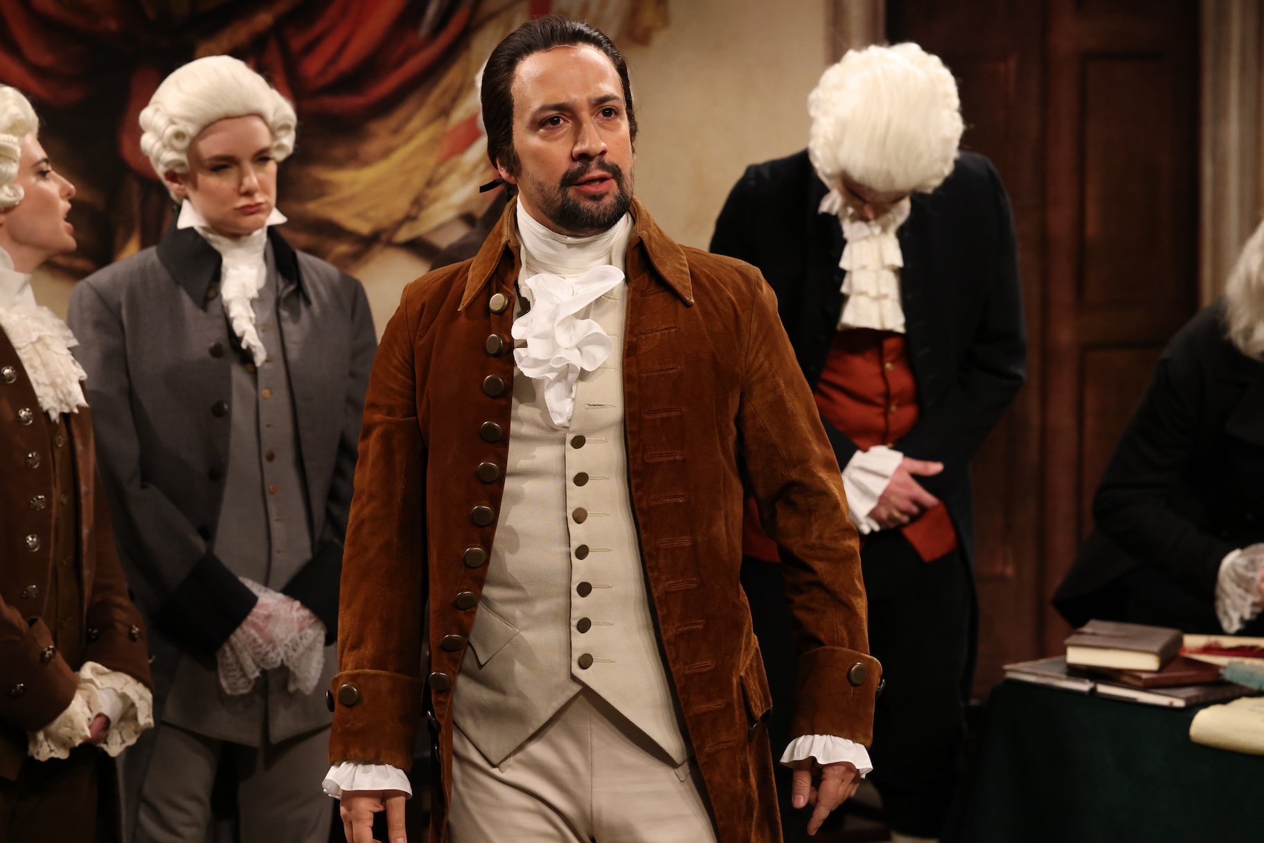 Lin-Manuel Miranda's Hamilton Met Donald Trump in SNL's Founding Fathers Cold Open