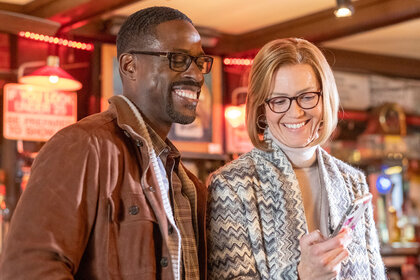 Sterling K Brown And Mandy Moore as Randall and Rebecca on This Is Us