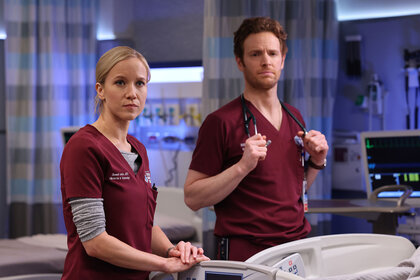 Chicago Med's Hannah (Jessy Schram) And Will (Nick Gehlfuss)