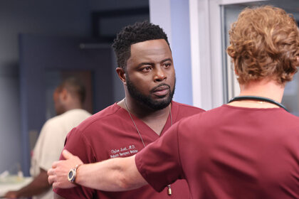 Guy Lockard as Dr. Scott in the Chicago Med Season Premiere