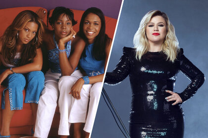 Split image of Kelly Clarkson and Destinys Child