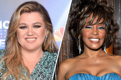 Kelly Clarkson and Whitney Houston