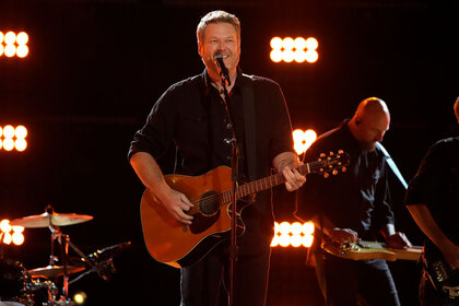 Blake Shelton performs on The Voice