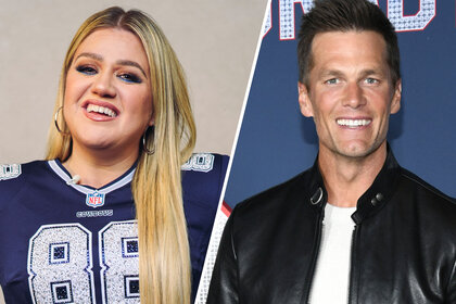 Kelly Clarkson and Tom Brady