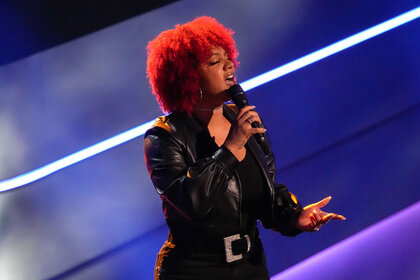 The Voice's Cait Martin performing