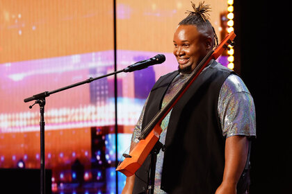 BJ Griffin performs on the America's Got Talent Stage