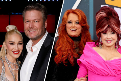 Split image of Blake Shelton, Gwen Stefani and The Judds