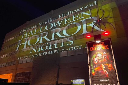 A large size logo of Halloween Horror Nights.