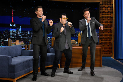 Andrew Rannells Josh Gad on The Tonight Show Starring Jimmy Fallon