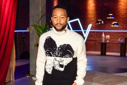 John Legend poses backstage