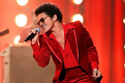 Bruno Mars performs at the AMA's in 2021