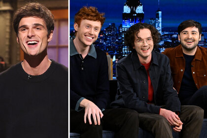 A split of Jacob Elordi on SNL and Please Dont Destroy