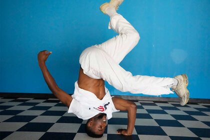 Jeffrey Jeffro Louis of team USA's Olympics Break dancing team