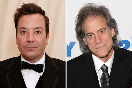 A split of Jimmy Fallon and Richard Lewis