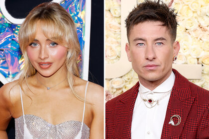 A split of Sabrina Carpenter and Barry Keoghan