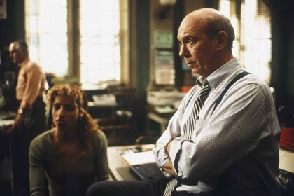 Captain Donald Cragen folds his arms in Law & Order: Special Victims Unit Episode 113.