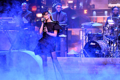 Ariana Grande performs on The Tonight Show Starring Jimmy Fallon Episode 1984