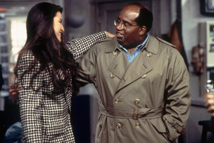 Al Roker and Kimberly Norris on Seinfeld together
