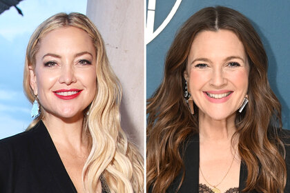A split of Kate Hudson and Drew Barrymore
