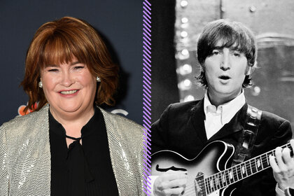 A split of Susan Boyle and John Lennon.