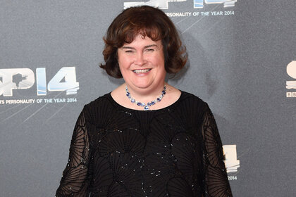 Susan Boyle attends the BBC Sports Personality of the Year awards in 2014