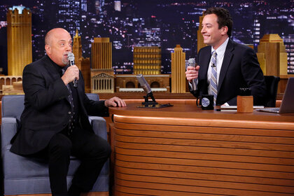 Jimmy Fallon and Billy Joel sing together on The Tonight Show Starring Jimmy Fallon Episode 24