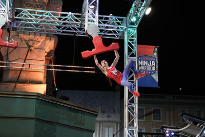 Madelyn Madaras during her run on American Ninja Warrior Episode 1611