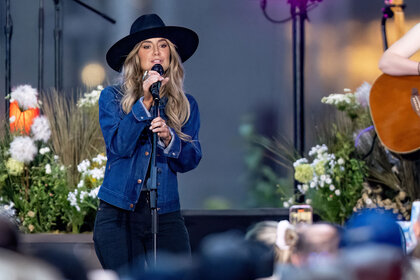 Lainey Wilson performs during a rehearsal at NBC's "Today" show Citi Concert Series