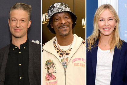 Split of Peter Scanavino, Snoop Dogg, and Kelli Giddish