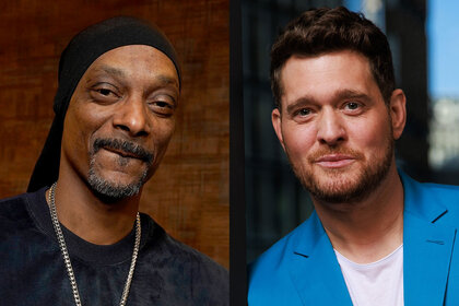 A split of Snoop Dogg and Michael Bublé.