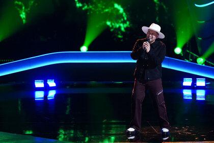 Sofronio Vasquez performs onstage during The Voice, Season 26 Episode 1.