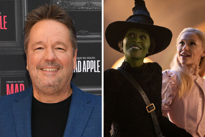 Split of Terry Fator and Cynthia Erivo with Ariana Grande in Wicked