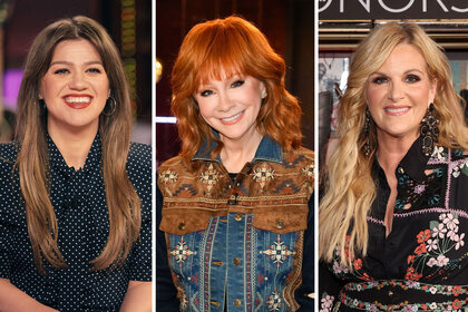 Split of Kelly Clarkson, Reba McEntire, and Trisha Yearwood