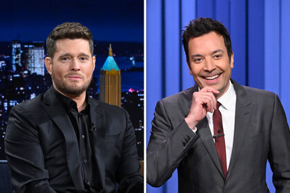 Split of Michael Bublé and Jimmy Fallon