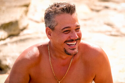 Boston Rob smiles on the beach on Survivor: Winners at War in 2019