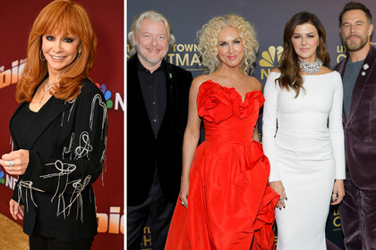 A split of Reba McEntire and Little Big Town