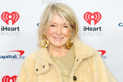 Martha Stewart smiling and posing at iHeartRadio z100's Jingle Ball 2024.