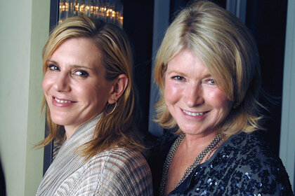 Martha Stewart and Alexis Stewart pose together