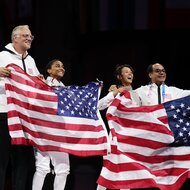 Lee Kiefer Lauren Scruggs at the Paris Olympics