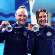 Sarah Bacon Kassidy Cook at the Paris Olympics