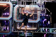 Caleb Bergstrom competing on American Ninja Warrior.