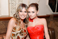 Heidi Klum and her daughter Leni Leni Olumi Klum at The Art of Elysium's 2024 HEAVEN Gala