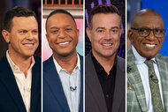 A split of Willie Geist, Craig Melvin, Carson Daly and Al Roker