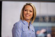 Dylan Dreyer smiles on TODAY in a blue shirt