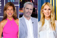 A split of Hoda Kotb Andy Cohen and Celine Dion
