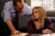 Christopher Meloni as Detective Elliot Stabler and Hilary Duff as Ashlee Walker in Law & Order: SVU