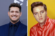 Split of Michael Buble and Elvis Presley