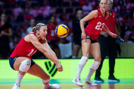 Jordan Larson during FIVB Volleyball Women's Olympic Qualifying Tournament in 2023