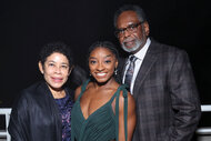 Nellie Biles, honoree Simone Biles, and Ronald Biles attend the 2021 InStyle Awards